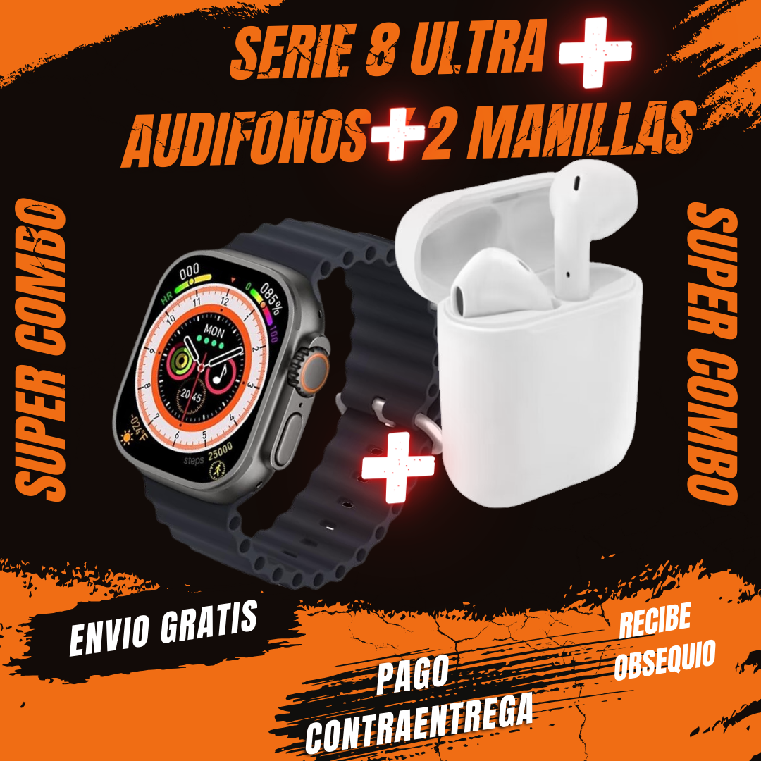 Combo SmartLife (Reloj, audífonos y 2 manillas)