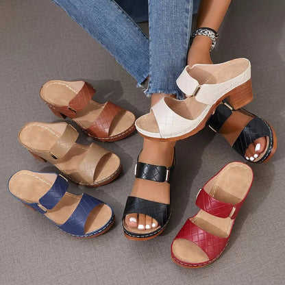 Sandalias Serena | Plataforma Antideslizante y Estilo