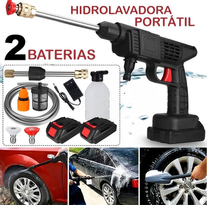 Hidrolavadora portátil con 2 baterías 💦